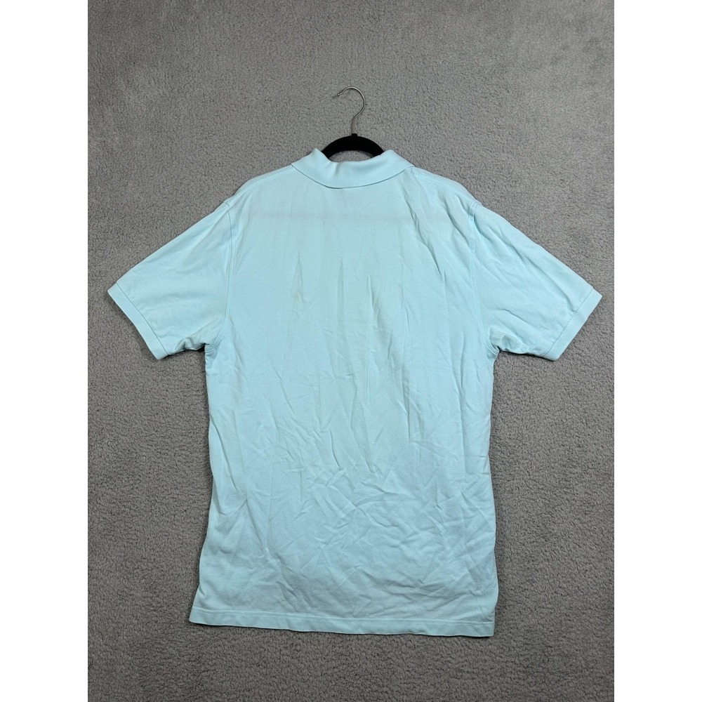 Brooks Brothers Polo Shirt Mens Large Light Blue Performance Pique Original Fit - Picture 7 of 8